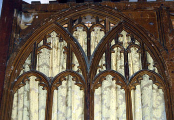 Upper portion of the screen in the south aisle March 2011